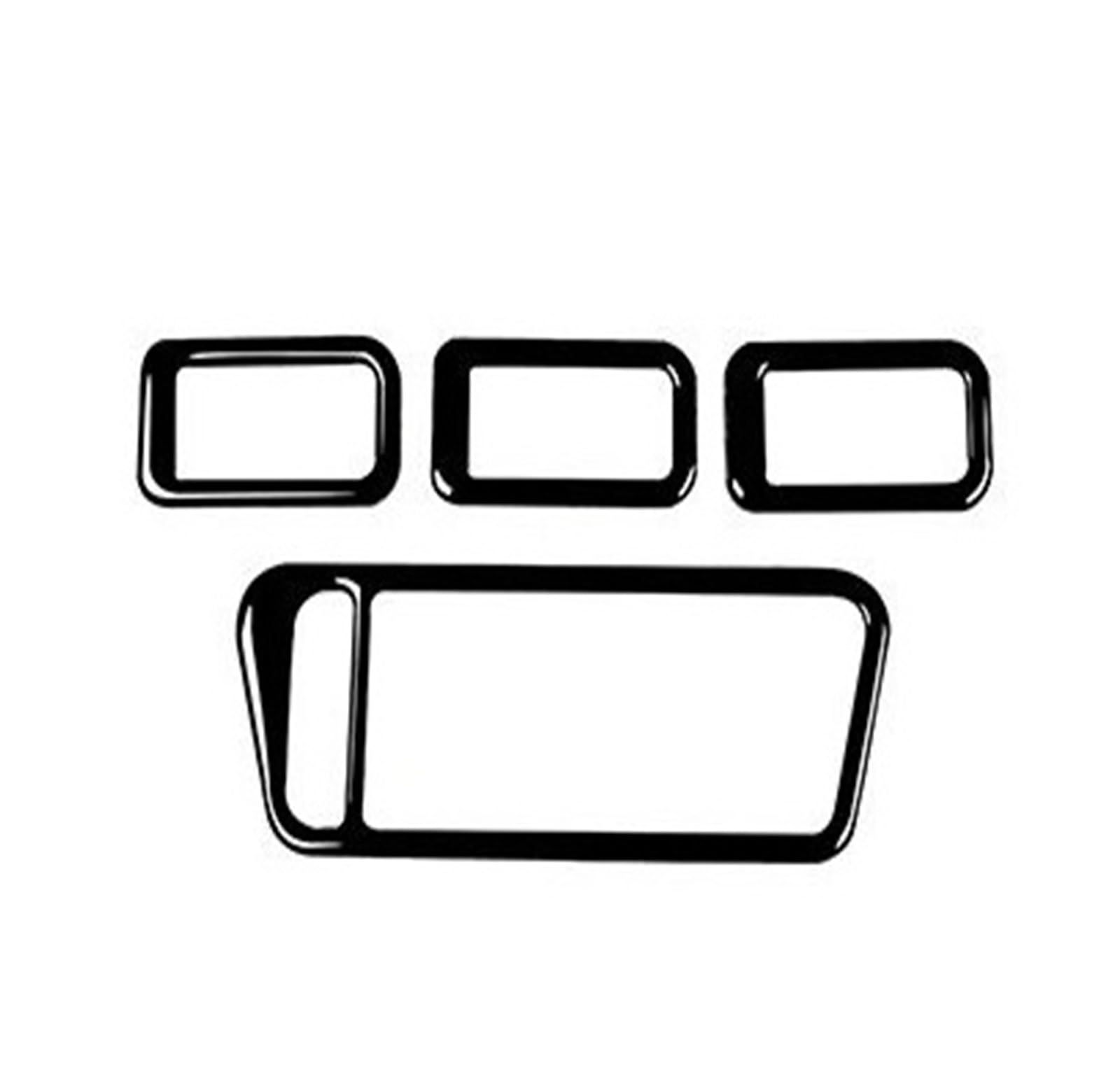 Interior Upgrade Car Interior Accessorie for VW for Golf 7 for GTI Mk7 2013-2017 for Dashboard Gear Shift Full Set Piano Black Sticker