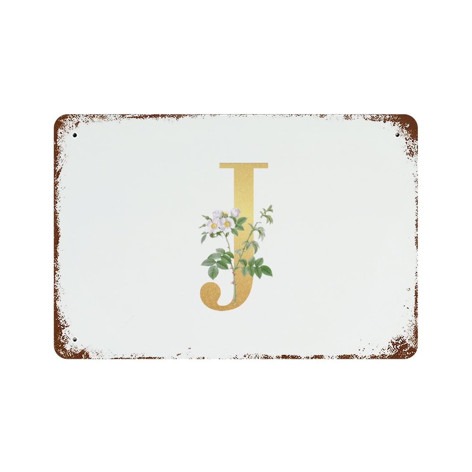 Lettre J en métal doré : sublimez vos murs vides avec ce monogramme rétro