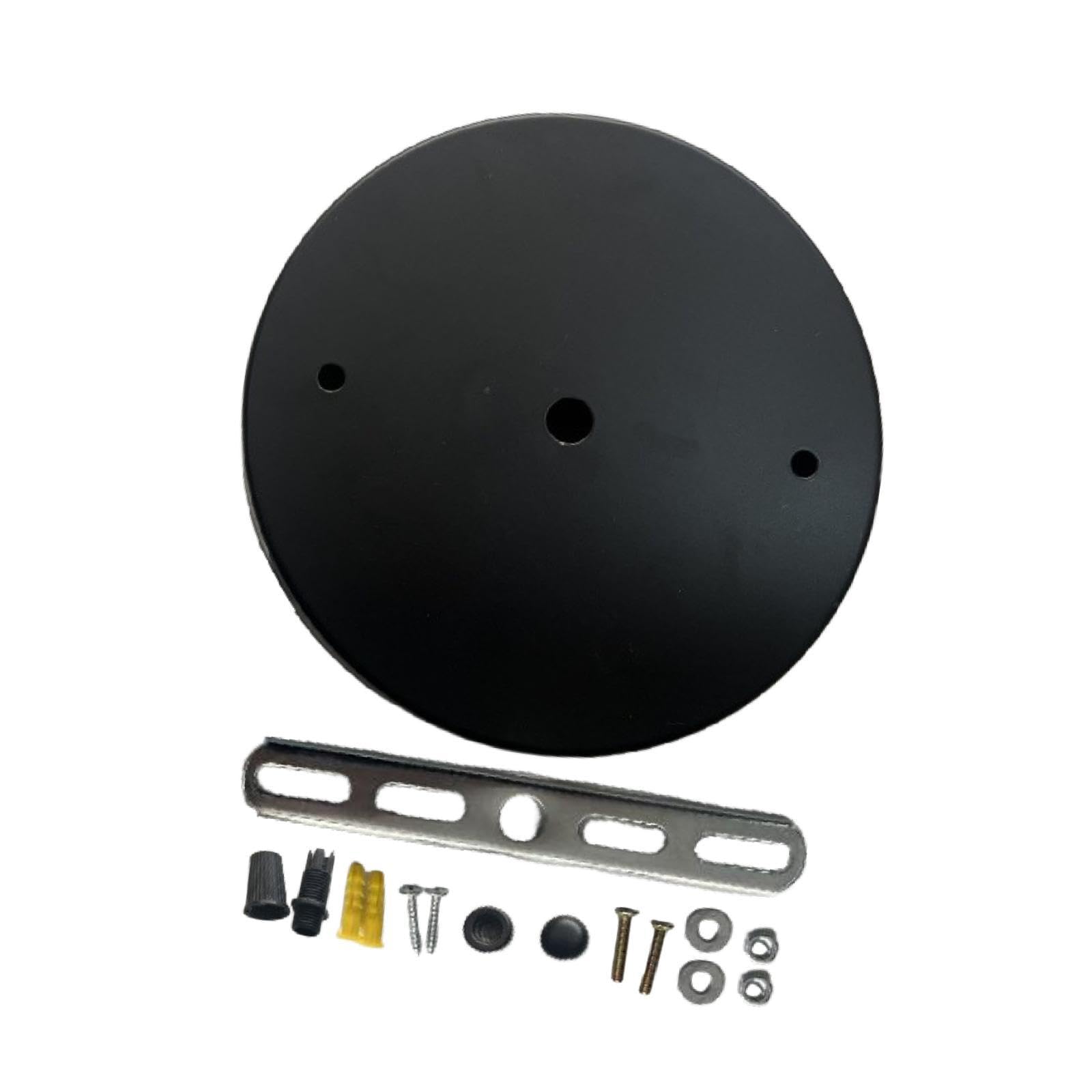 Canopy Kit DIY Project Iron for Hanging Lamp Replacement Ceiling Cover Plate Black Dia 12cm | Home & Garden | Lamps, Lighting & Ceiling Fans | Chandeliers & Ceiling Fixtures-image-47