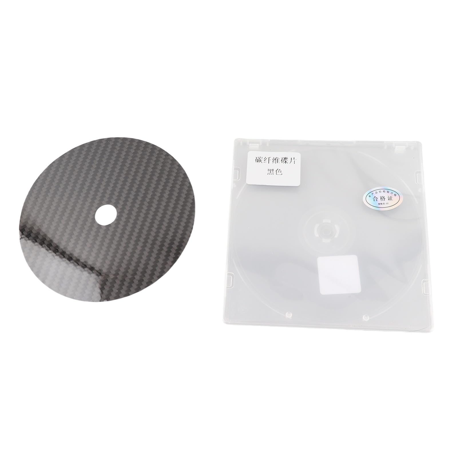 Stabilizzatore CD in fibra di carbonio 0,2 mm per lettore DVD superiore nero