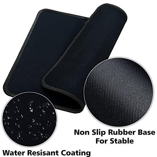 20 Pack Mouse Pad With Stitched Edges Mousepads Bulk Non-Slip Rubber Base, Waterproof Coating Mouse Pads For Computers, Laptop, Office & Home -(250Mm X 210Mm X 2Mm) - Black #TOP4