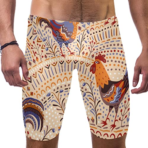 Pantalones cortos de natación de secado rápido con estampado floral