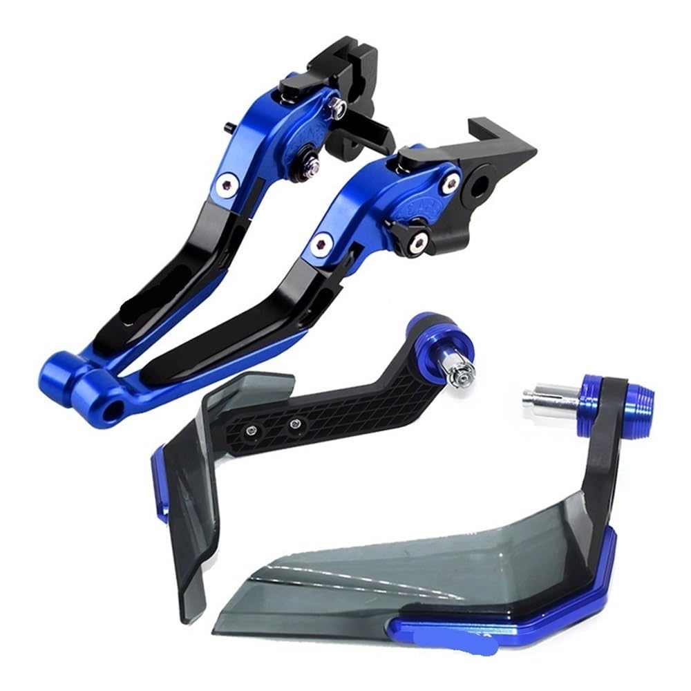 Lpuytrb Blue-A Brake Guard Lever Motorcycle Adjustable Folding Extendable Moto Brake Clutch Levers Guard Protector For 250Sr 300Sr 250 Sr 300