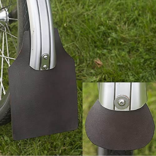 London Craftwork Leather Mudguard Flap Set for Brompton Regular Brown