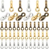 SOFPLATE 300 cuentas espaciadoras de anillo de aleación dorada plateada de aleación de tubo tibetano, anillos espaciadores de columna, anillos con gancho para colgar, para bricolaje, aretes, collares,