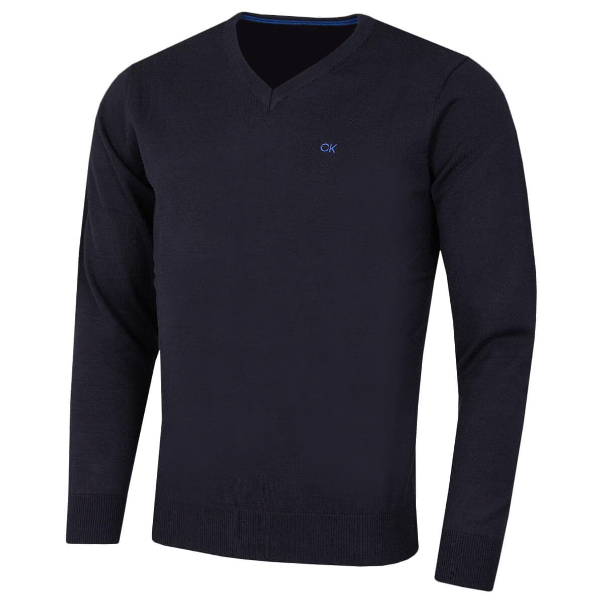 Calvin Klein para Hombre con Cuello en v algodón Suave Cuidado suéter