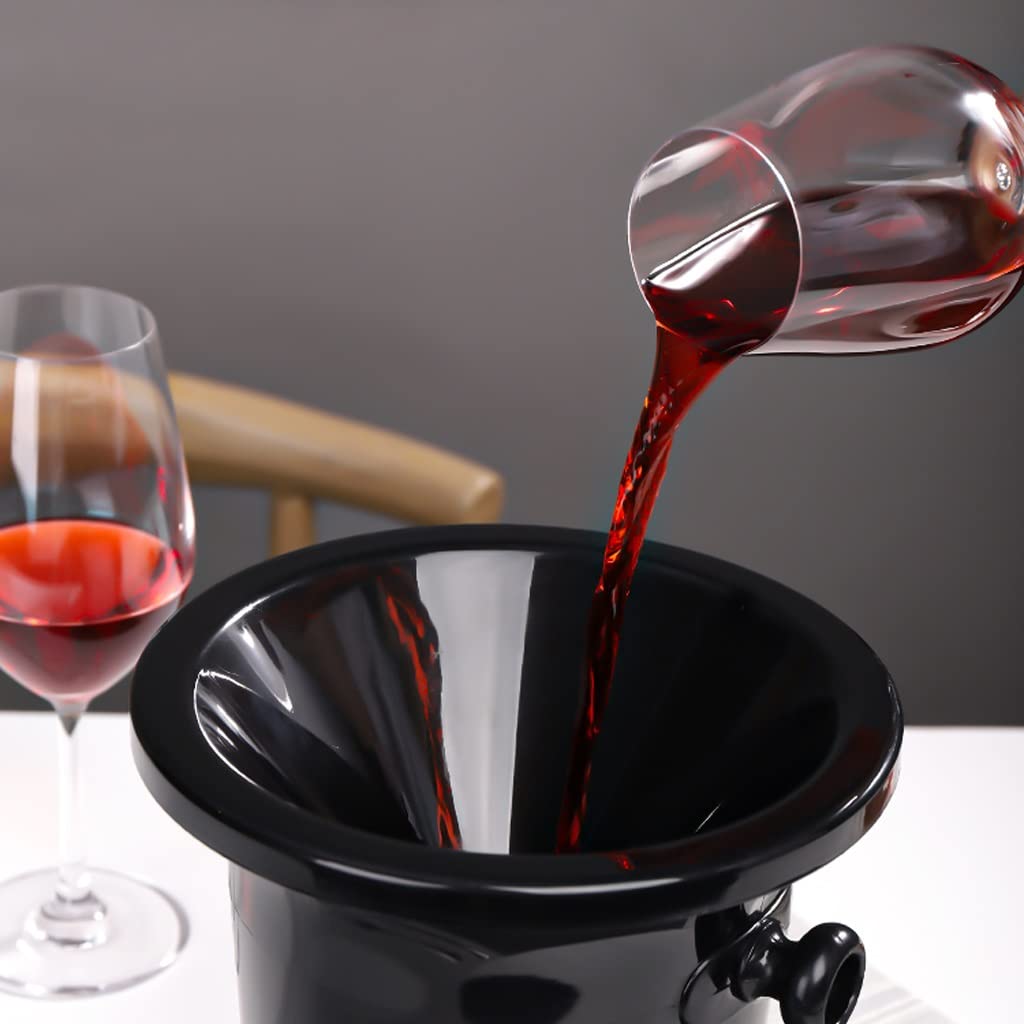 ULTRAWAVE Cubos de Barra Resina Multifuncional Vino Tinto Cubo Champagne Cubo balde Cubo Cubo Cubo recepción Creativa Vino Cubo Negro Cubeta de Hielo