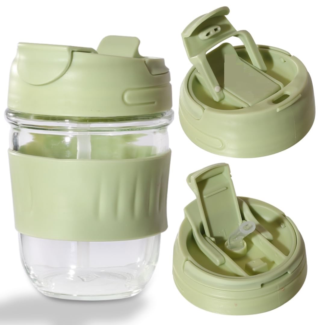 See full amazon price history chart for HEJISUN Reusable Glass Tumbler with Silicone Lid and Straw, 350ml Coffee Travel Mug, Leak-Proof Coffee Cup, BPA Free, Dishwasher (Pack of 1) (Multi Color) HEJISUN Reusable Glass Tumbler with Silicone Lid and Straw, 350ml Coffee Travel Mug, Leak-Proof Coffee Cup, BPA Free, Dishwasher (Pack of 1) (Multi Color) (B0DFHNQKYQ) Amazon Price History, Amazon Price Tracker