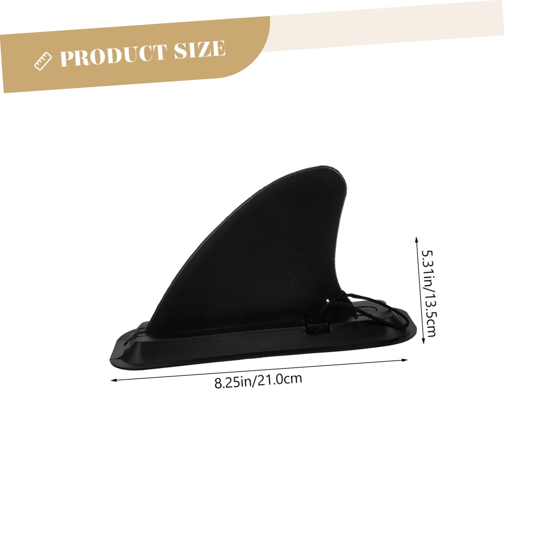 VANZACK 1 Set Surfboard Fin Durable Plastic Surfboard Water Stabilizer for Paddle Board Removable Fins for Enhanced Stability While Surfing Compatible with Various Inflatable Boards