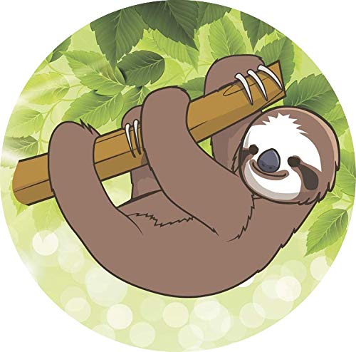 Glass Door Decals – Double-Sided Safety Stickers to Prevent Accidental Collisions (Set of 2) (Sloth)