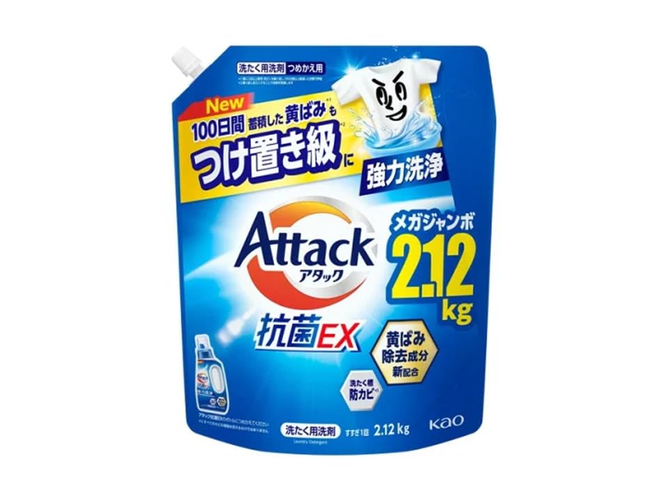 Amazon | 【大容量まとめ買い】アタッ ク 抗菌EX 詰め替え 2.12kg