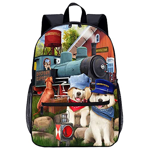 Sac à dos de sport avec motif chien 3D relief 45cm