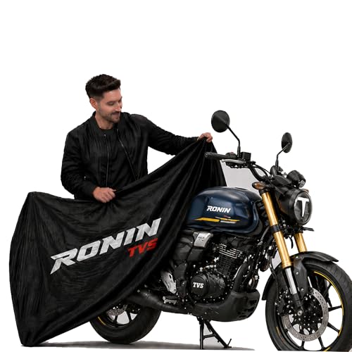 Image of Kayme Motorcycle Cover Waterproof Heavy Duty All Weather, Quad 4 Wheeler Cover Sun Rain Snow Protection (Mid-Black, Ronin)