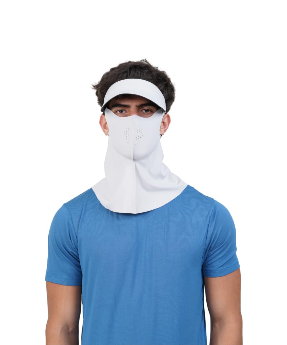 BLUE TYGA Detachable Sunscreen Visor & Face Mask UV Protection Hat with Breathing Vents for Bike Riding, Gardening & Outdoor Summer-image-34
