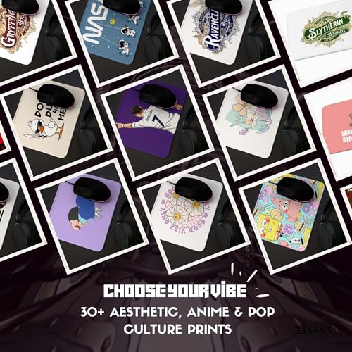 Image of Mouse Pad for Laptop & Desktop | 9x7 Inch Anti-Fray Stitched Edges | Non-Slip Rubber Base | Desk Setup Accessory for Students, Gamers & Professionals (Shinbun)