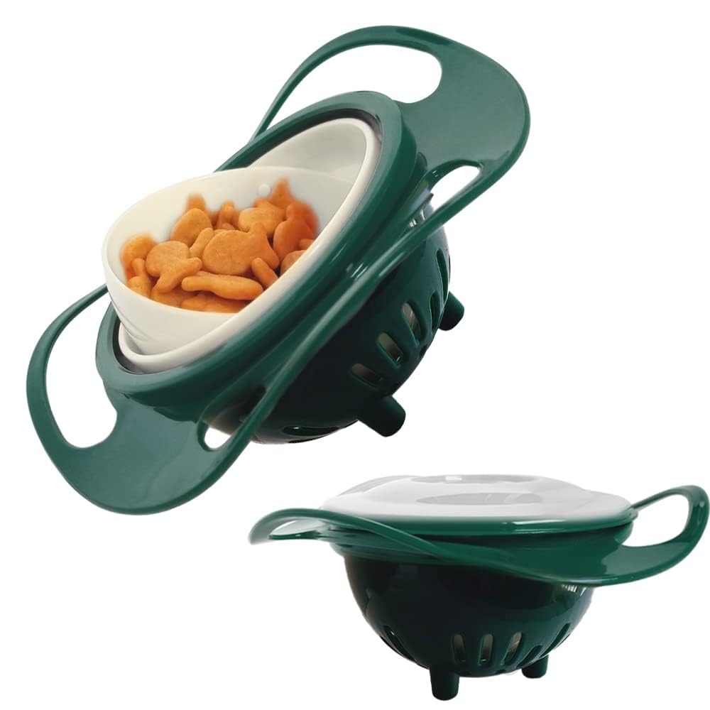 Auto Balance Baby Food Bowl for Toddlers – 360 Rotational, No Spill and Mess Free – Food Bowl That Never Spills