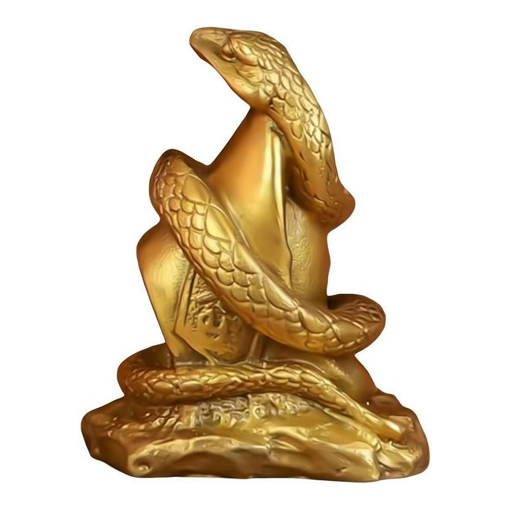 CTRLZS 2025 Year of the Snake Resin Statue Wealth and Good Luck Ornaments Great for Home and Decoration