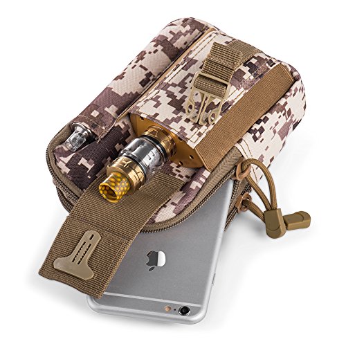 Ecigdiy Tactical Molle Bag Compact EDC Multi-Purpose Utility Gadget Belt Pouch with Mobile Phone Holster for iPhone 6/6S, Camping Hiking Outdoor Equipment - Image 6