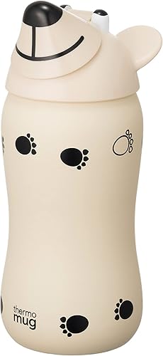 Miniatura 7 de AB20-38 ANIMAL BOTTLE BEAR Sports Bottle, Animal Bottle, 12.8 fl oz (380 ml), Ivory