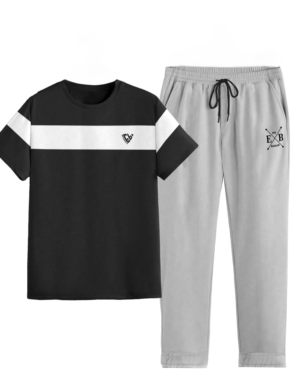 Men Regular Fit Cord-Set | Round Neck Full Sleeve Tshirt with Lower | Relax Fit Track Suit For Men-image-33