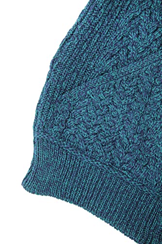 Aran Crafts Men's Irish Cable Knitted Zip Hooded Cardigan (100% Merino Wool)4