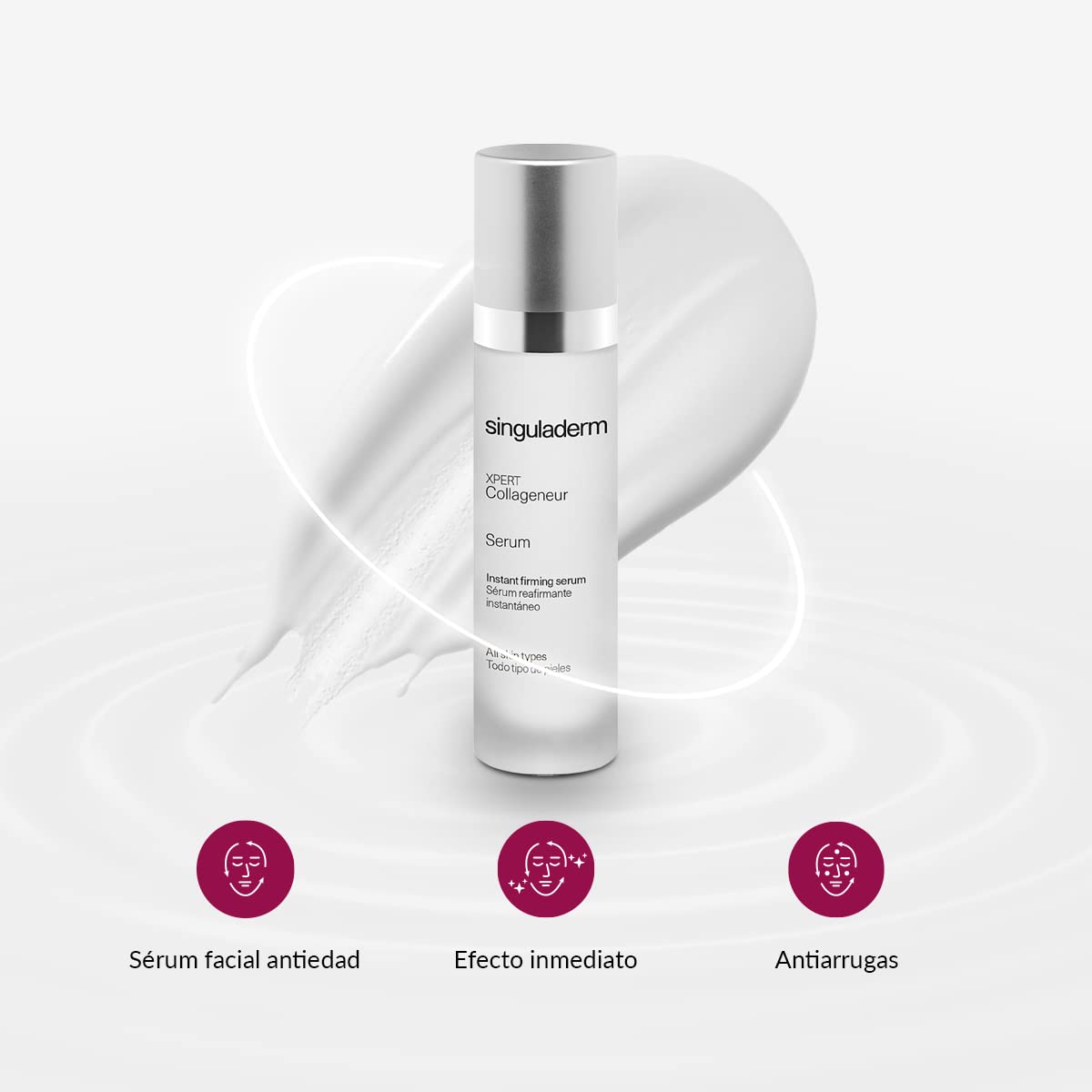 PRIMADERM– XPERT Collageneur Sérum 50 ml | Efecto Lifting Inmediato | Sérum Antiedad y Reductor de Arrugas | Estimula Colágeno, Elastina y Ácido Hialurónico | Piel Firme, Suave y Luminosa