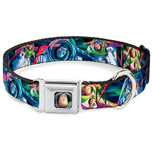 Collier de chien Buzz l'Éclair robuste anti-irritation noir Buckle Down - 2