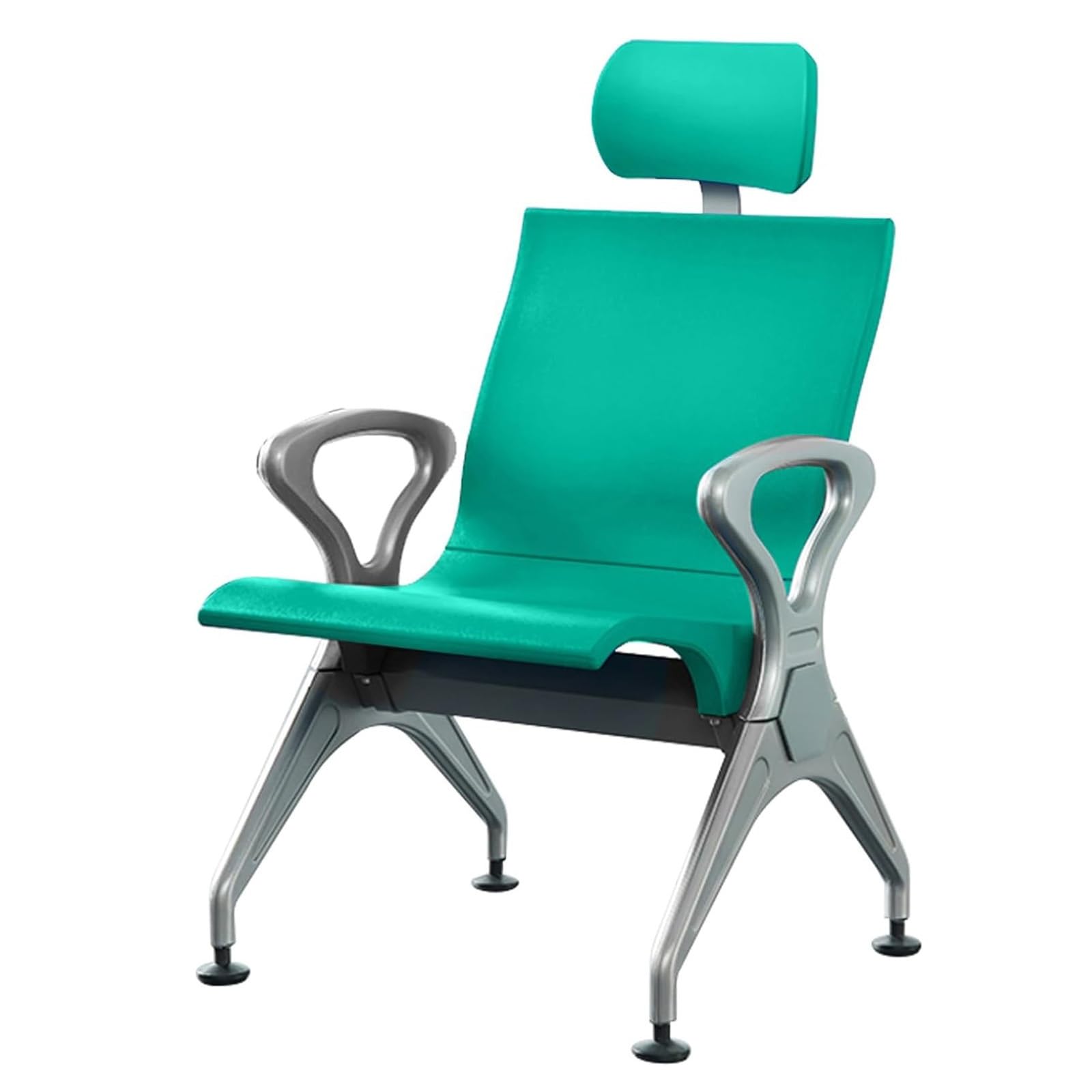 Waiting Room Chairs,Ergonomic Lobby Chairs with Headrest, Durable Polyurethane Waiting Room Seating, Reception Furniture for Airports, Banks, Schools -,Green
