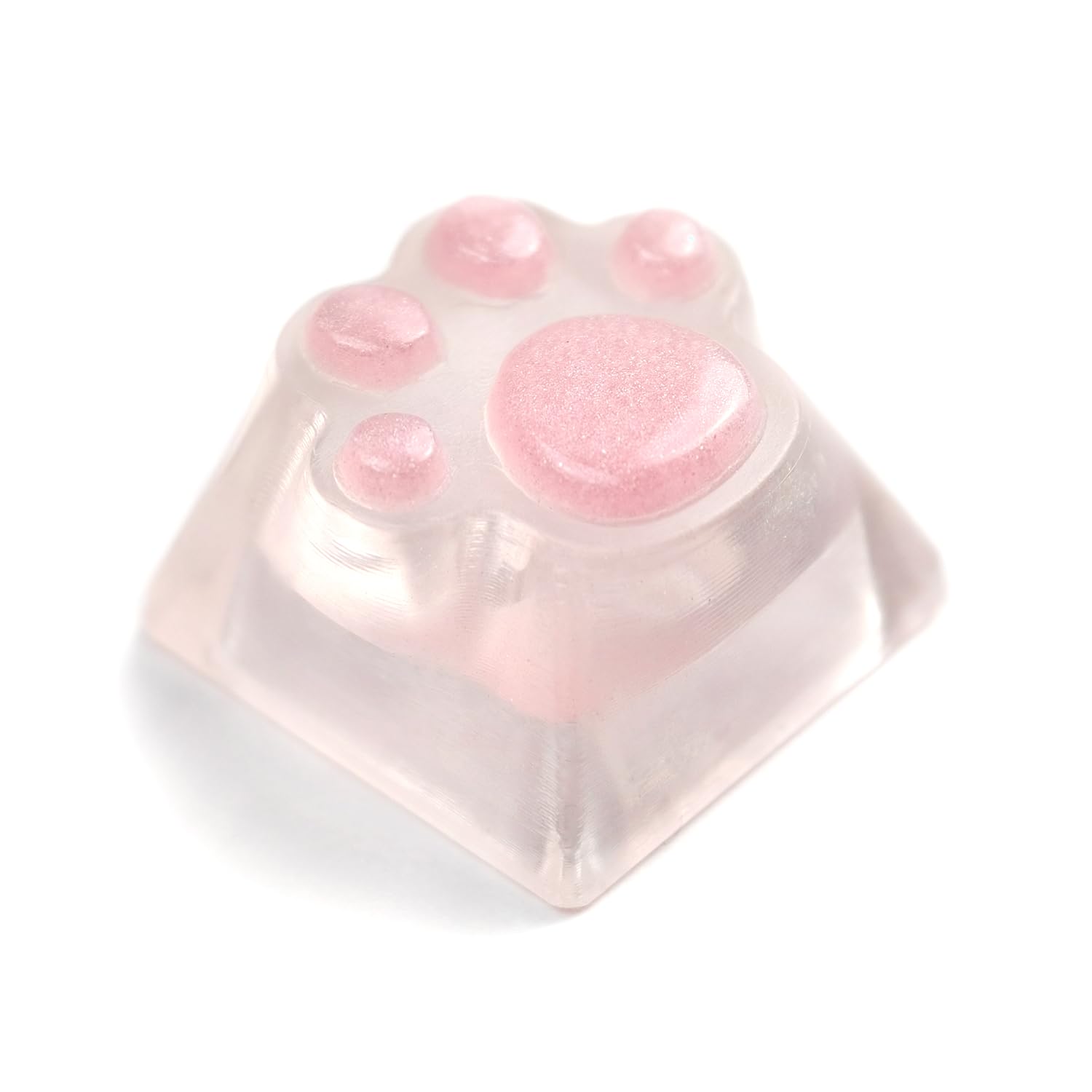 Artisan Resin Keycap Cute Paw Cat - 1U OEM Profile Aesthetic Keycap