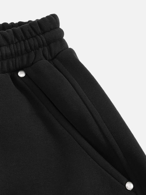 Aelfric Eden Męski dres treningowy, baggy, damski, oversize, haft, boks, strój rekreacyjny, uniseks, strój domowy, strój sportowy, z zamkiem błyskawicznym, zestaw ze spodniami do biegania, strój