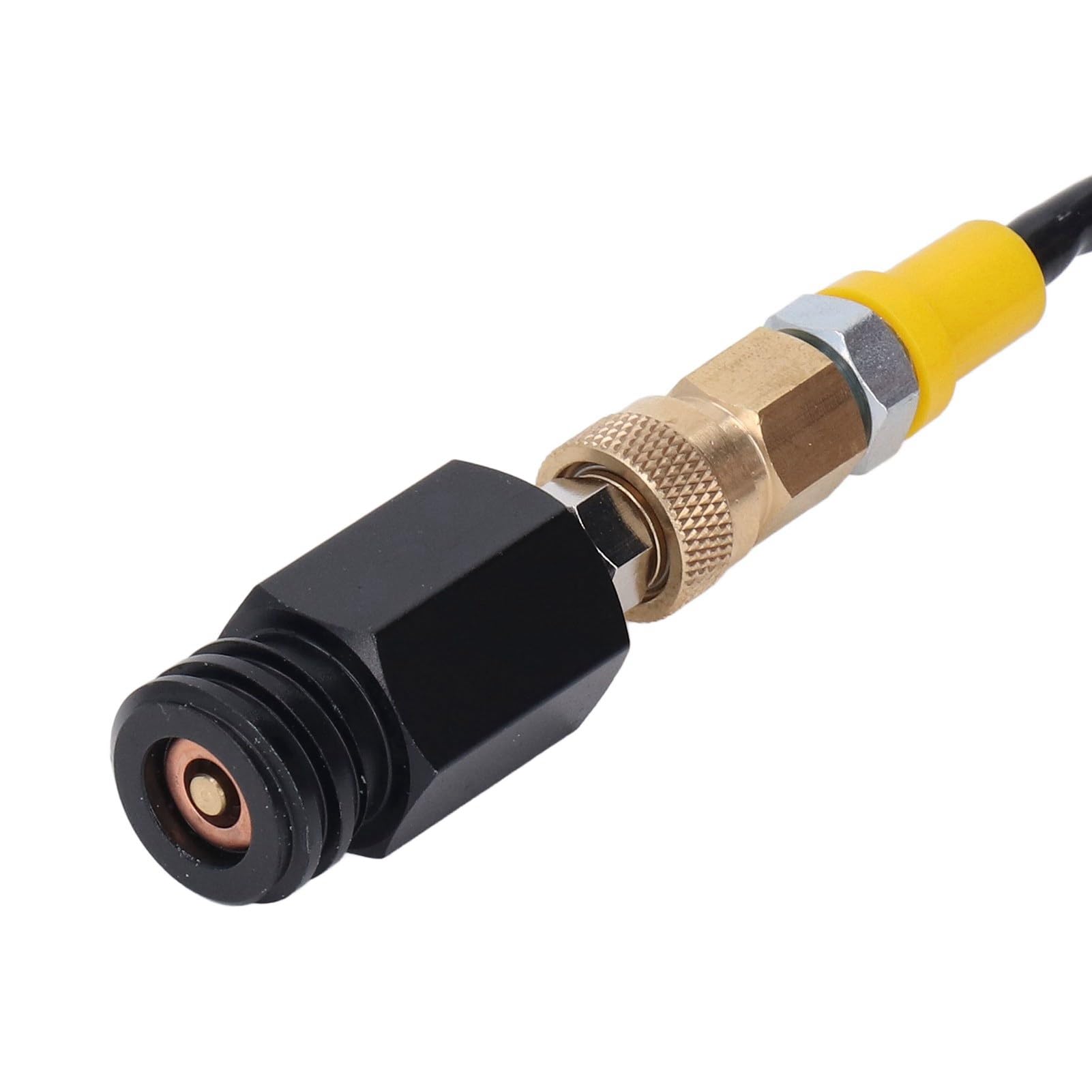 Adapter do uzupełniania napojów gazowanych – Złącze zbiornika butli CO2 z 60-calowym wężem wysokociśnieniowym – Kompatybilny z zaworem CGA320, konstrukcja ze stali nierdzewnej i (Wąż