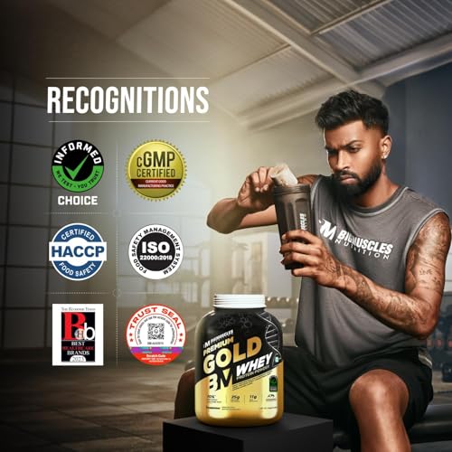 Image of Bigmuscles Nutrition Premium Gold Whey [1 Kilogram] [Chocolate] & Freak Pre-Workout (90G, 15 Servings, Sex On The Beach) Combo | Informed Choice UK Certified | 3Rd Party Lab Tested, 2 Count