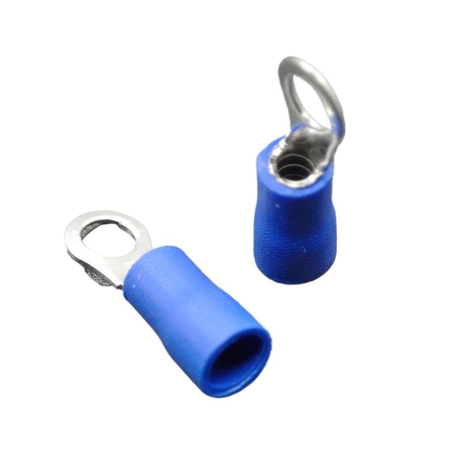 Electrical Ring Terminals, Blue RV2 Assorted Insulated Ring Crimp Terminal 1.5-2.5mm 50 Pcs for Auto Marine(RV2-8)
