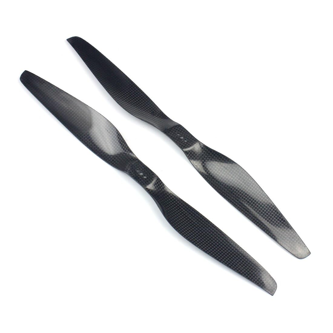 Lot de 2 paires d'hélices en fibre de carbone 16 x 5,5 en forme de T ultra légères (2 x CW / 2 x CCW)