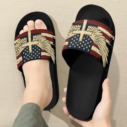 Slide Sandals for Mens Non-Slip Slippers, Open-Toe, Easy to Clean, Comfortable Fit, for Beach Casual Walking3