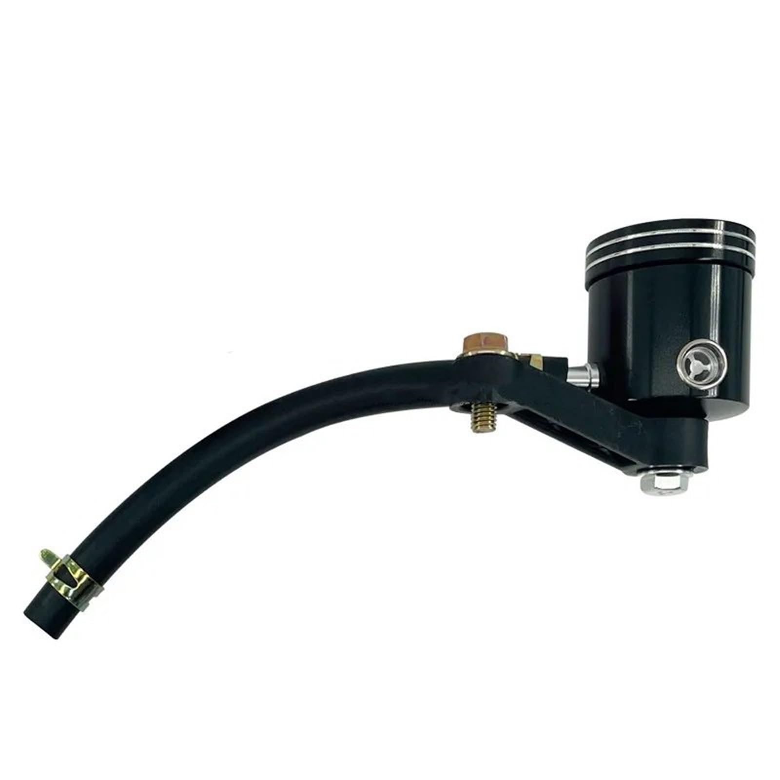 Hgatsfgd Black Motorcycle Modified Cnc Aluminum Oil Pot Metal Brake Clutch Master Cylinder Fluid Reservoir Tank Fuel Cup Tank Brake Handle Motorbike Brake Levers(Black)