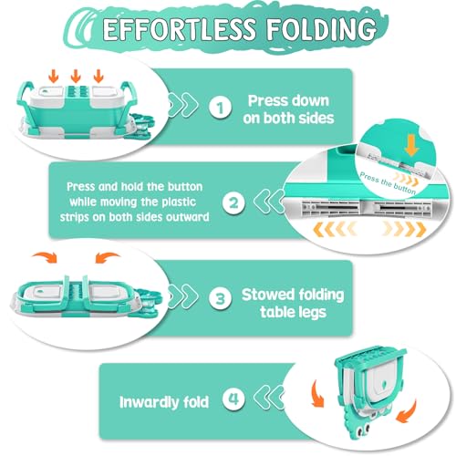 image for MoreFeel Collapsible Baby Bathtub for Newborn with Thermometer & 1 Hoo