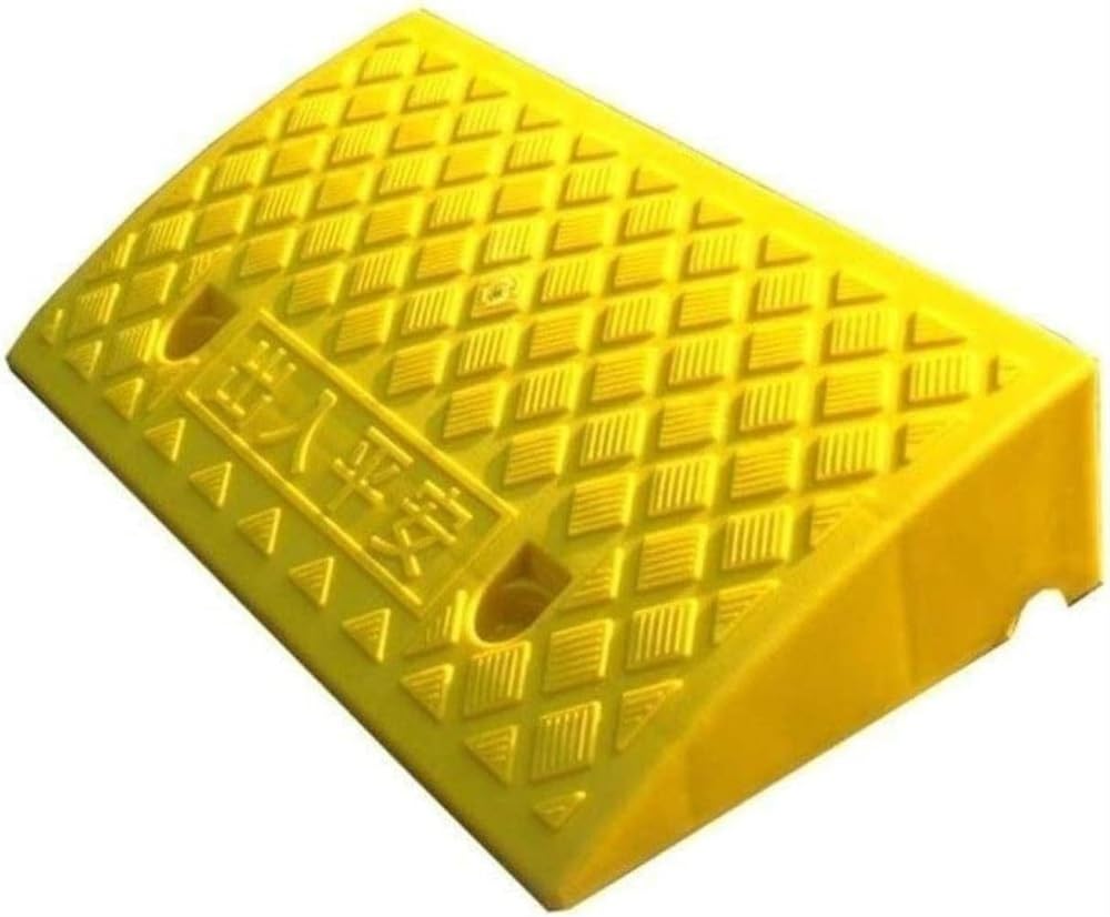 Rubber Threshold Door Step Ramp Slope Pad Non-Slip Ramps, Ramps Supermarket Restaurant Entrance Threshold Ramps Deceleration Zone (Color : Green, Size : 5