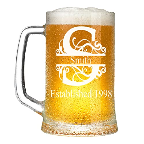 Personalized-Beer-Mug-Fancy-Letter-Design-Beer-Mug-Beer-Stein-Custom-Laser-Engraved-Beer-Glass-Glass-Beer-Mug-16-oz