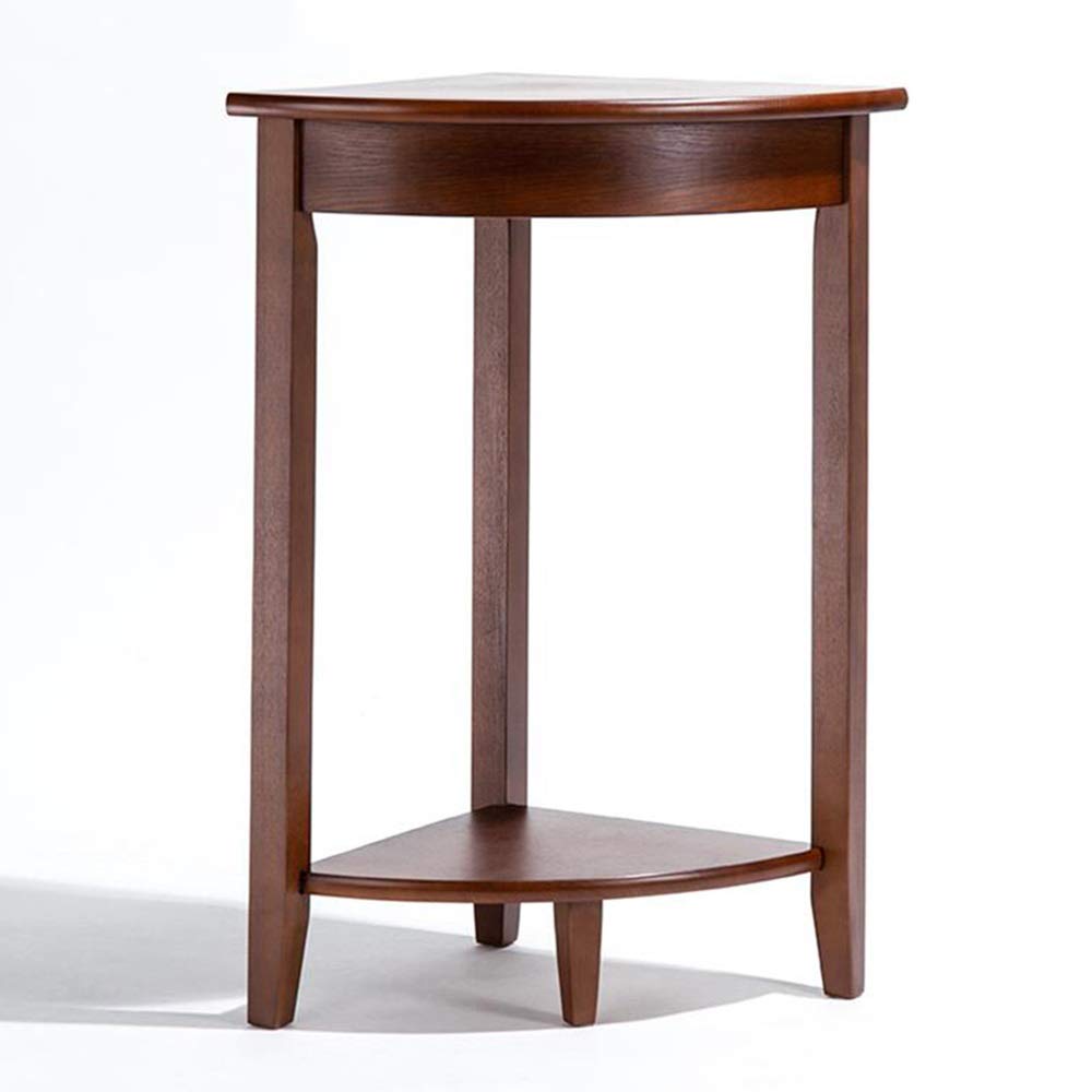 Amazon｜Virod 扇形のサイドテーブル、無垢材コーナーコーヒーテーブル