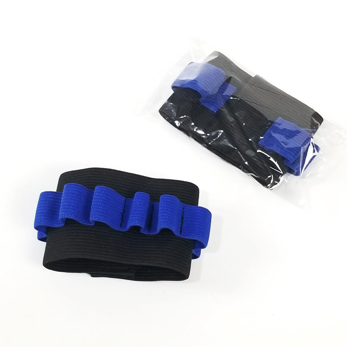 Soporte de tubo de extracción de sangre, muñequeras para flebotomía, capacidad 8 tubos, negro y azul