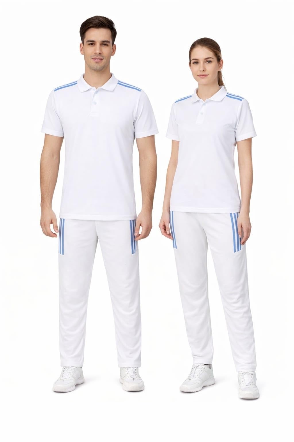 Mens Off-White Cricket Dress Set, Half Sleeves Jersey with Matching Lower, Sportswear Uniform for Practice and Matches For Boys And Girls (Pack of 1)-image-13