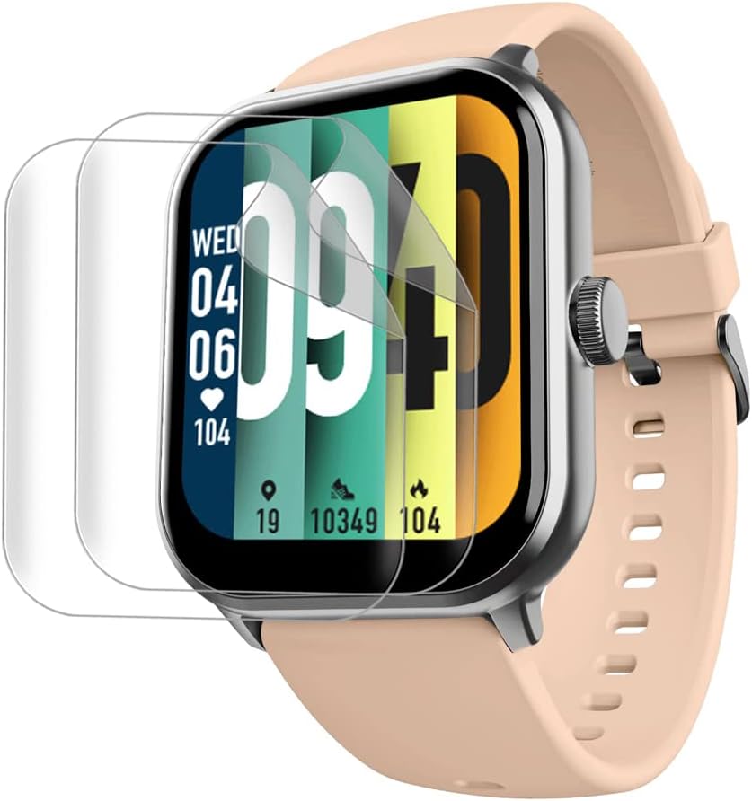 SAEMPIRE [Pack OF 2 PC Screen Guard For Boat Wave Edge Smart Watch (1.85") || Anti Scratch || Bubble Free Screen Protector for Compatible Boat Wave Edge SmartWatch