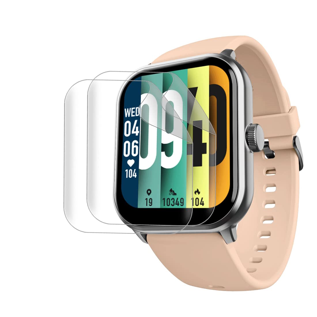 SAEMPIRE [Pack OF 2 PC Screen Guard For Boat Wave Edge Smart Watch (1.85") || Anti Scratch || Bubble Free Screen Protector for Compatible Boat Wave Edge SmartWatch