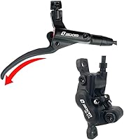 Vista 3 de Zoom 4-Piston MTB Freno De Disco Hidráulico Set/w 6.299 in Rotores De Disco Flotante Enrutamiento Interno