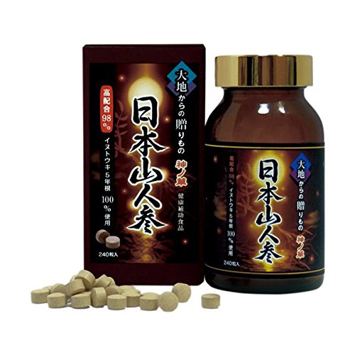 Amazon | 日本山人参 5年根 錠剤 240粒 | 神の草 日本山人参5年根錠剤
