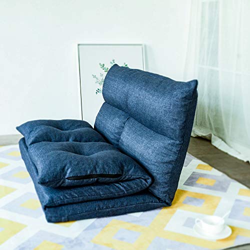 YSKWA Adjustable Floor Couch and Sofa for Living Room and Bedroom, Fabric Foldable