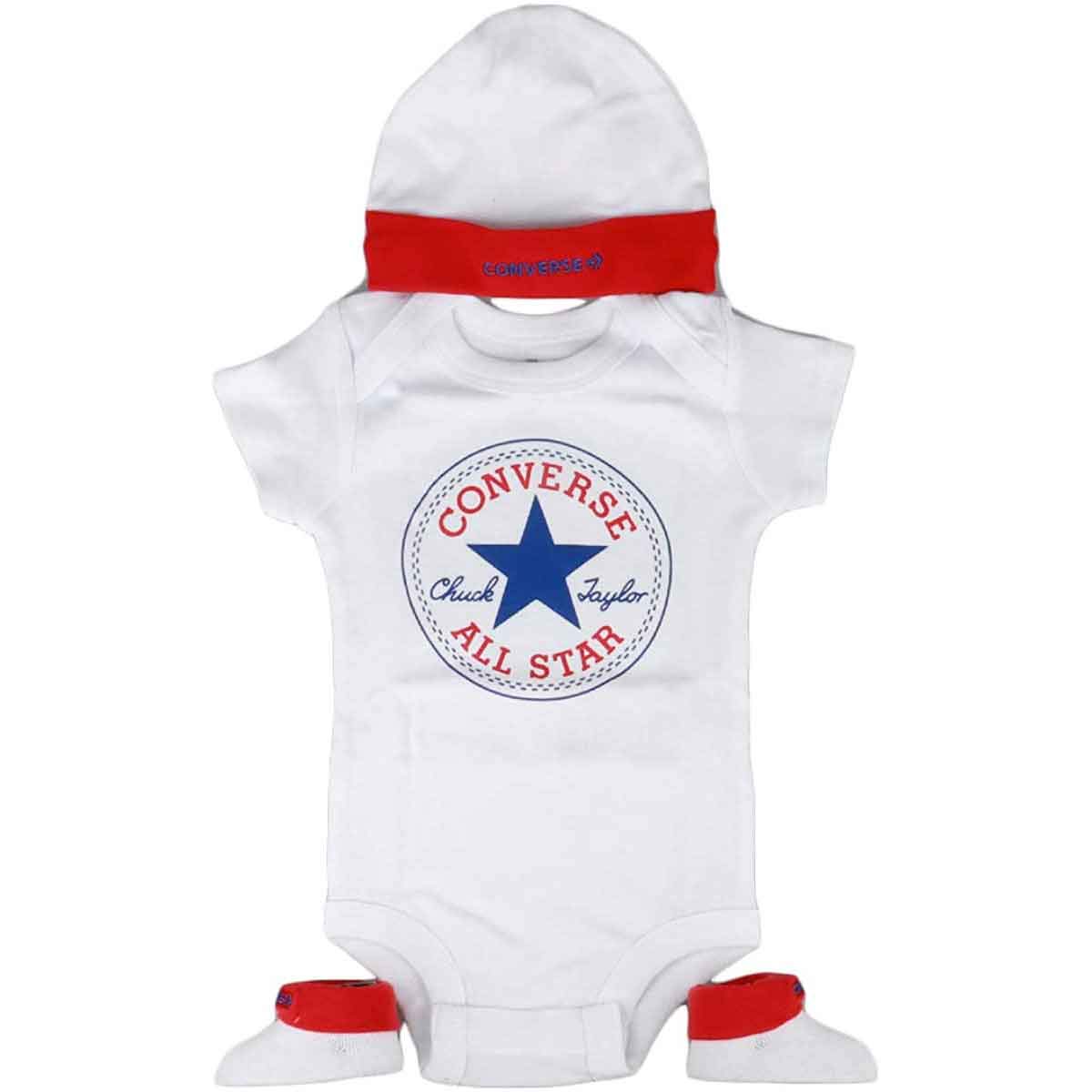 Converse Classic Ctp Set di Magliette per Bambino e Neonato Unisex - Bimbi 0-24 (Pacco da 1)