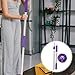 Hoement Rotating Mop Pole Replacement Handle 304 Stainless Steel Mop Stick for Commercial Cleaning Accessory with Full Rotation Replacement for Household and Industrial Use