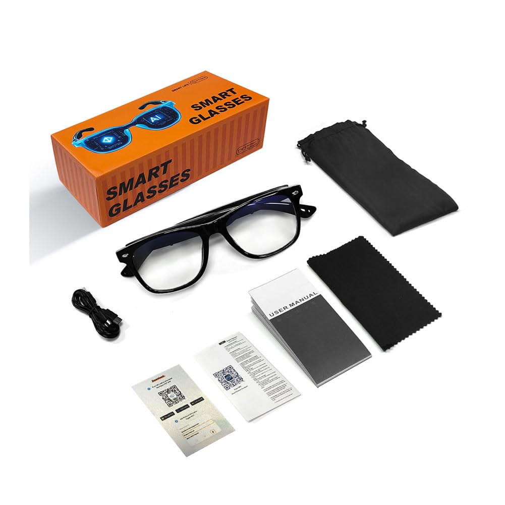 Gafas Bluetooth, Gafas Inteligentes Gafas Traductoras Gafas con IA Smart Glasses Gafas IA Gafas con Bluetooth A